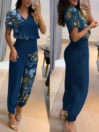 Blau mit Muster 1