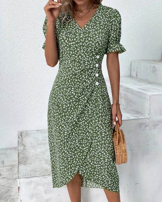 Shopnory | Frühlingsblumen Kleid