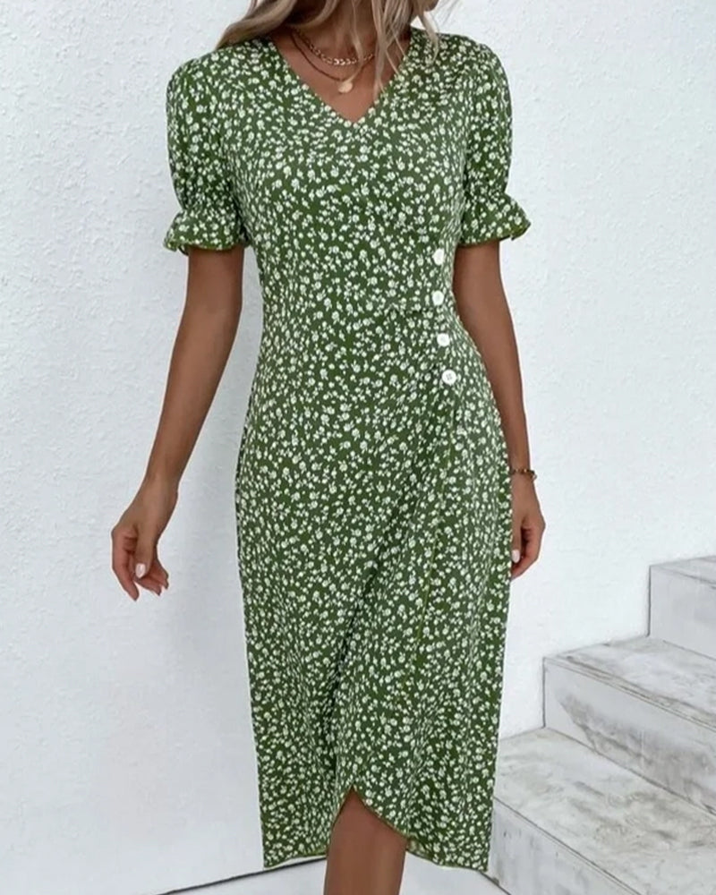 Shopnory | Frühlingsblumen Kleid