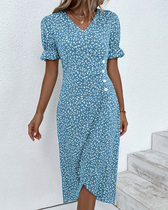 Shopnory | Frühlingsblumen Kleid