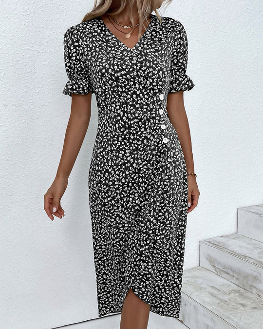 Shopnory | Frühlingsblumen Kleid