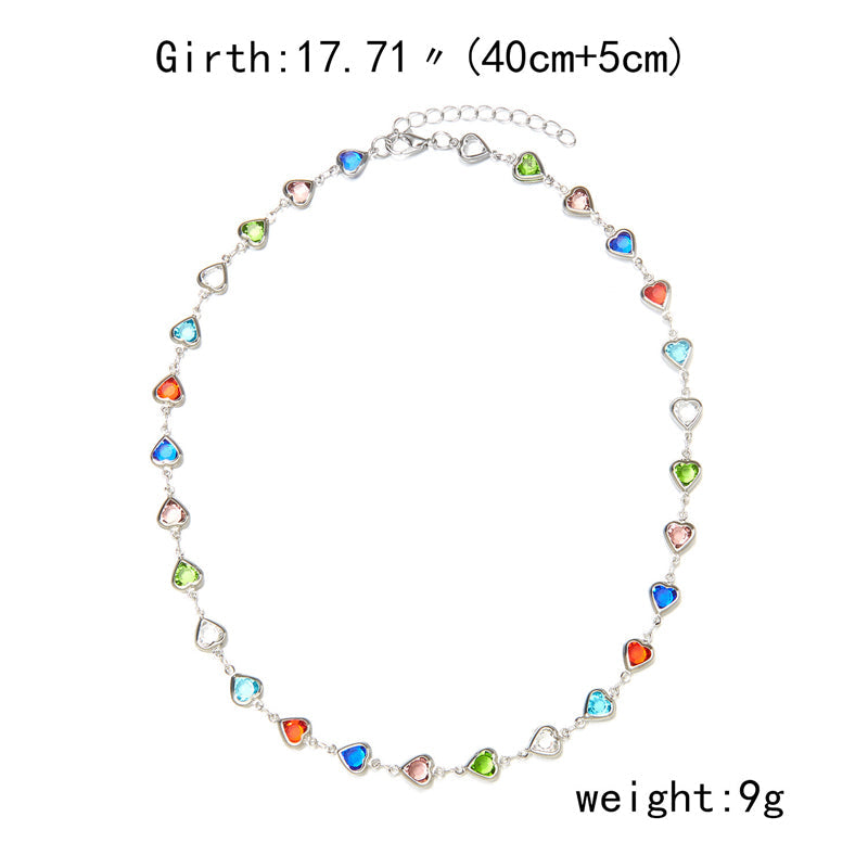 Bunte Böhmische Herzkette | Shop Nory