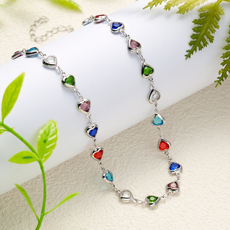 Bunte Böhmische Herzkette | Shop Nory