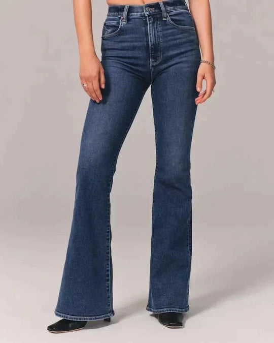 Figurformende Bootcut-Jeans