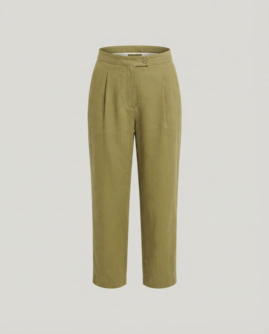 Damen High-Waist Culotte-Hose mit weitem Bein und Bügelfalte Shop Nory