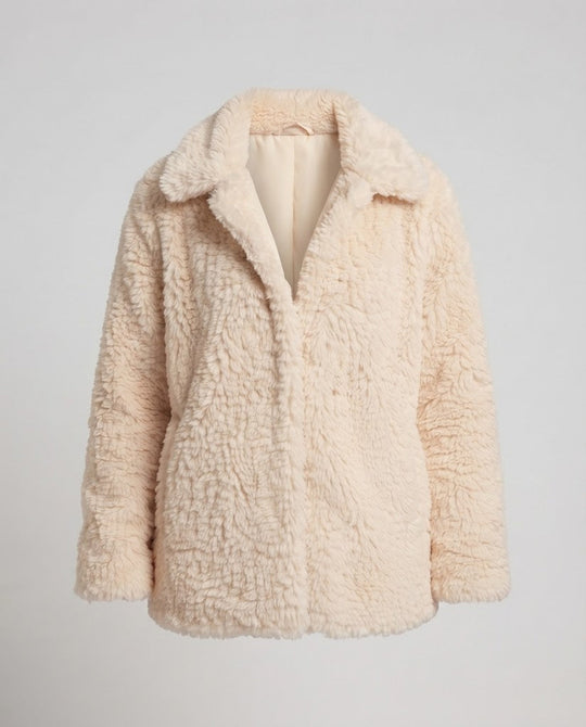 Damen Oversize Kunstfell-Mantel mit Teddy-Finish und warmem Futter Shop Nory