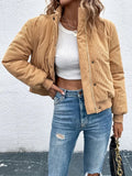 Shopnory | Cordjacke mit Reißverschluss und Knopfverschluss