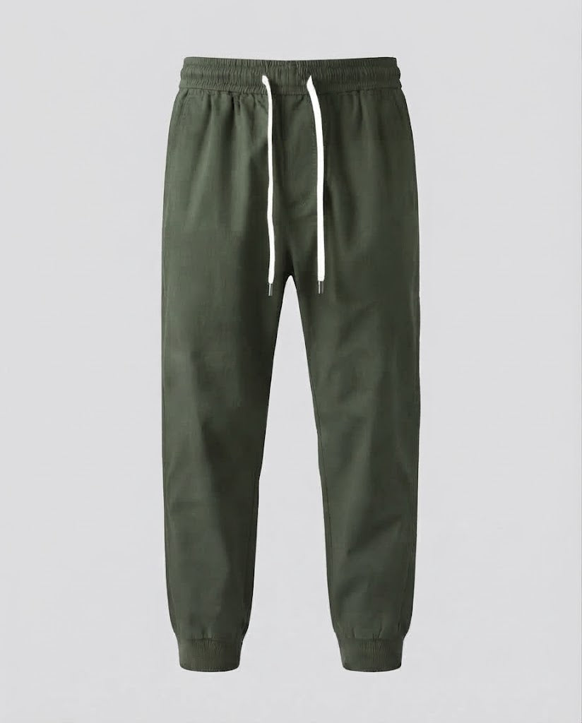Herren Leichte Elastische Jogginghose mit Kordelzug und Knöchelsaum Shop Nory