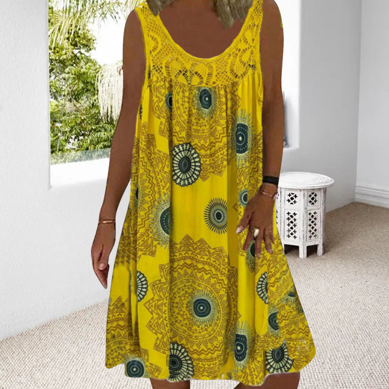 Ärmeloses Plus-Size Sommerkleid