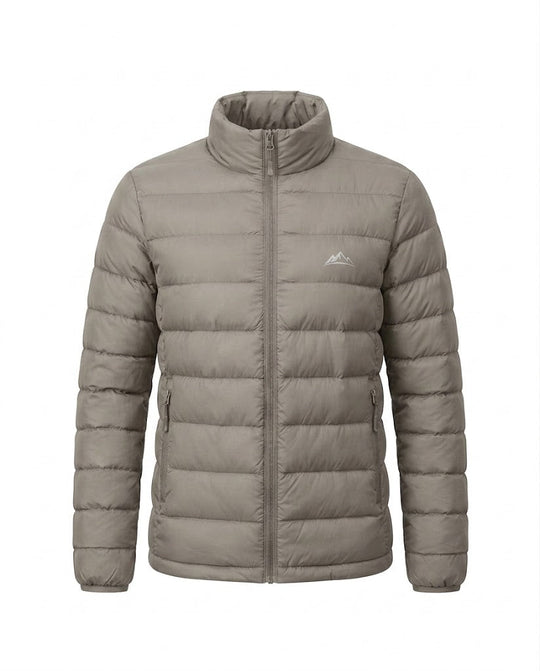 Damen nan leichte packbare kurze gesteppte Jacke mit hohem Stehkragen und aufgesetzten Taschen