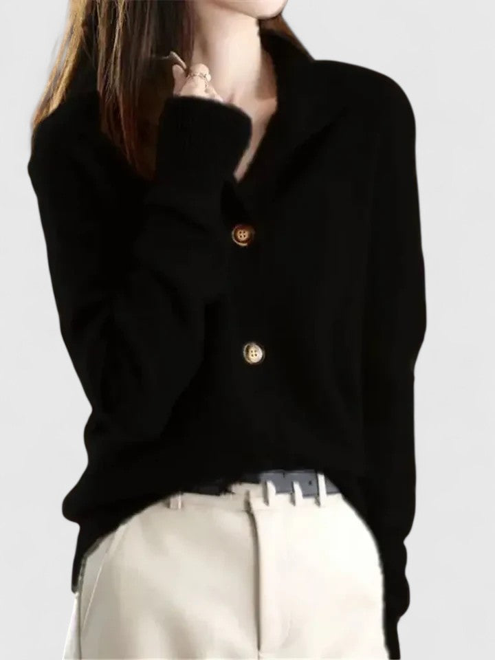 Shopnory | Strickjacke mit Knopfleiste