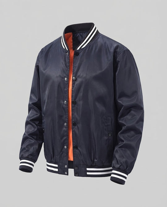 Herren College-Blouson mit gestepptem Thermofutter und kontrastierendem Rippkragen Shop Nory