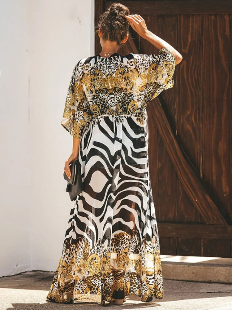 Kimono mit Leopardenmuster