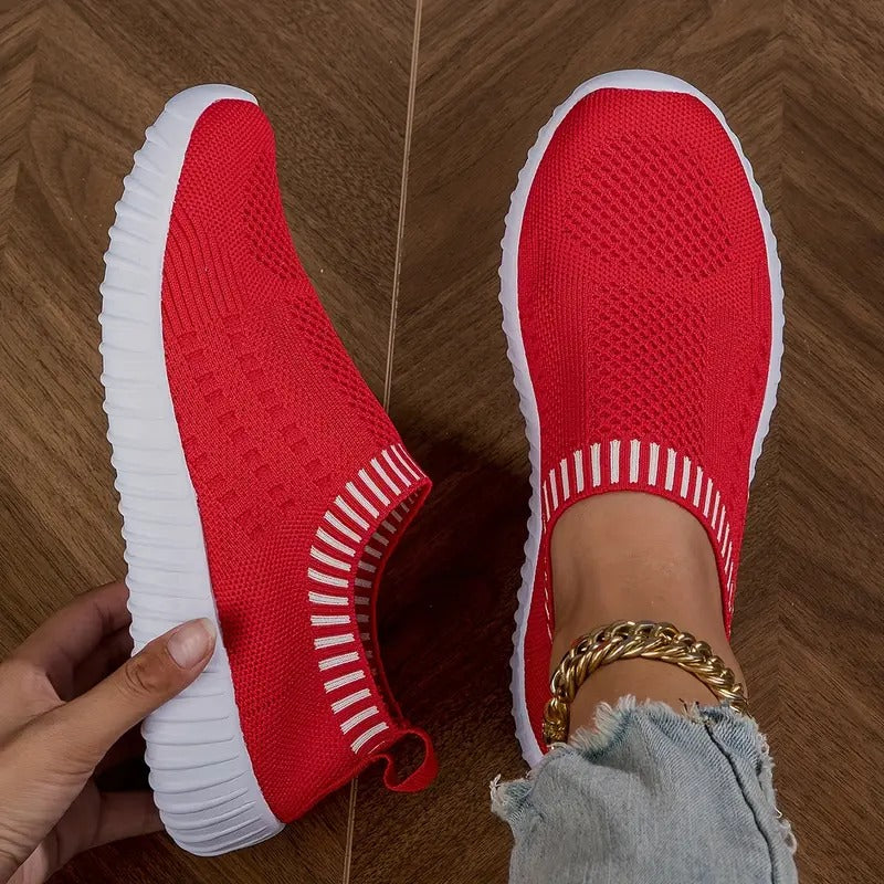 Atmungsaktive Damen-Sneaker mit verstärktem Fußbett