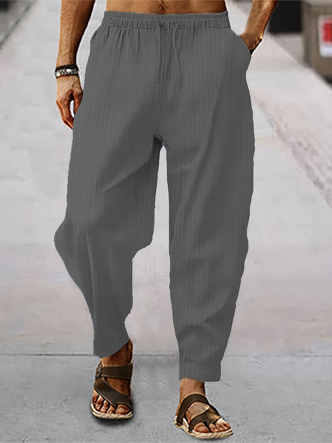 Gestreifte Herren Lässig Sommerhose