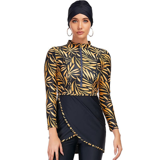 3 Teile Set Halal Bademode Badeanzug Burkini Badeoutfit
