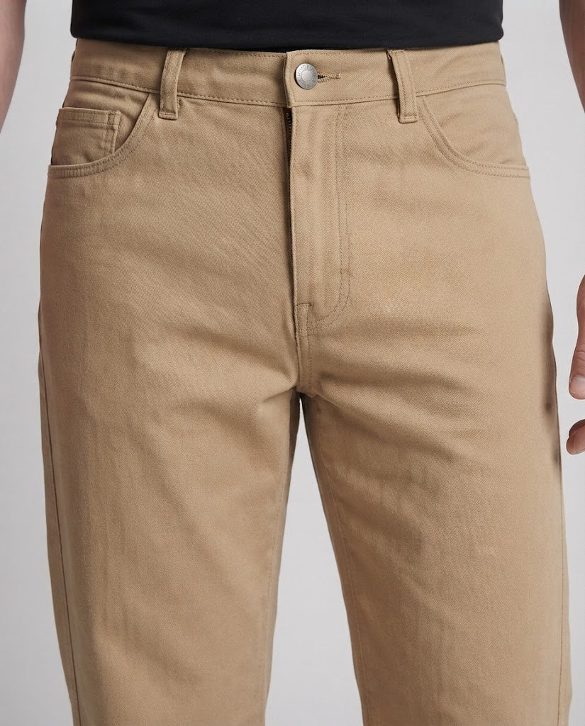 Herren hochtaillierte weite Jeanshose aus Baumwolle Shop Nory