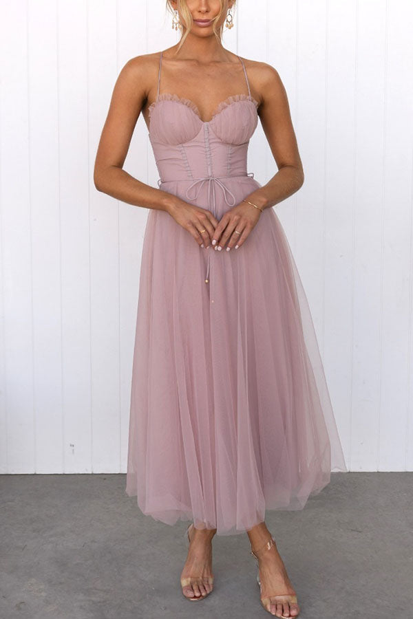 Modernes prinses chiffon Kleid