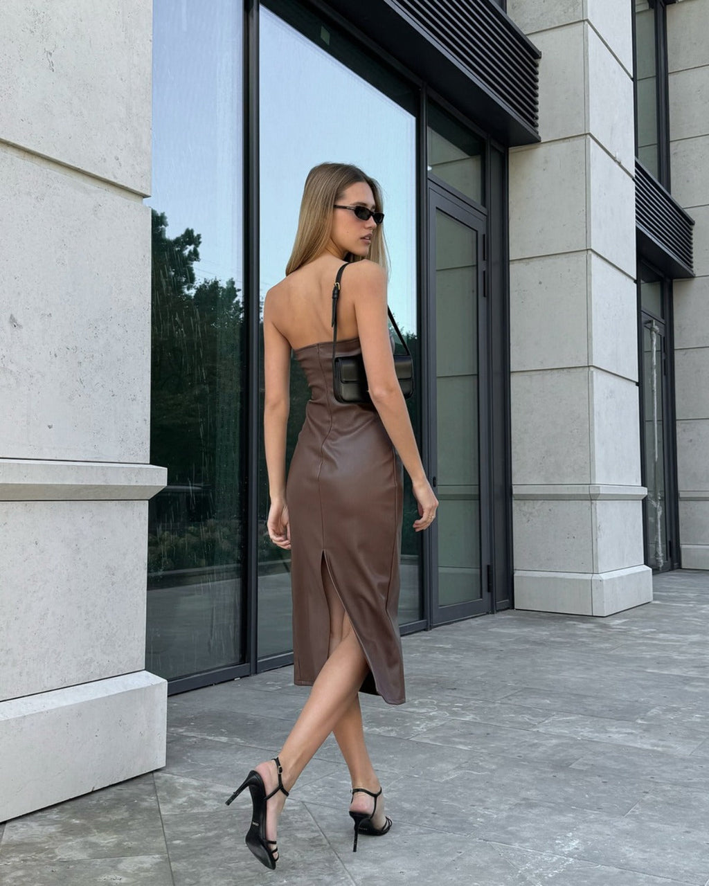 Schlauchtop geteiltes Kleid