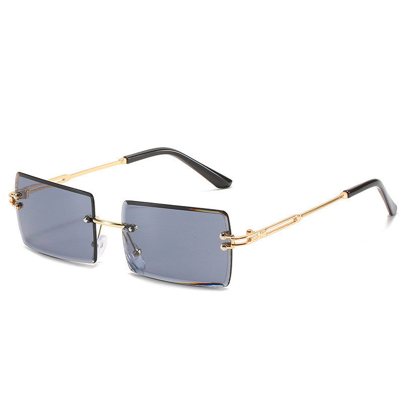 Modische Rechteckige Sonnenbrille Im Retro Stil