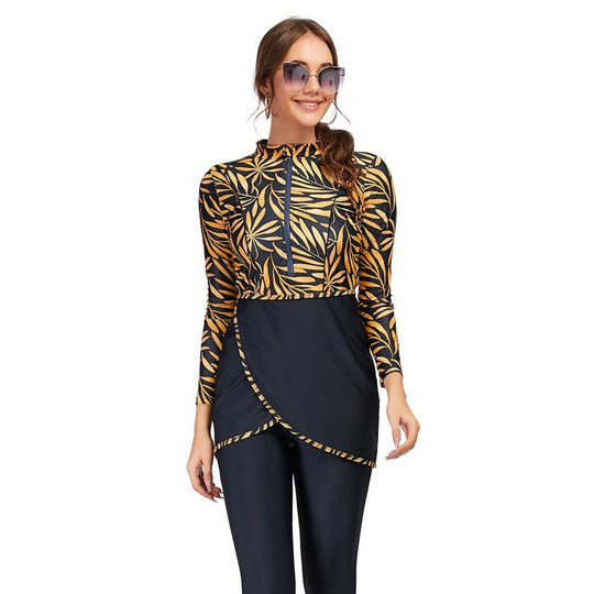 3 Teile Set Halal Bademode Badeanzug Burkini Badeoutfit