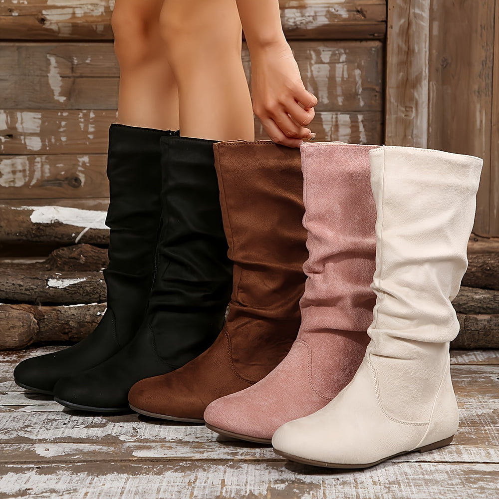 Stilvolle Damenstiefeletten in mittlerer Schafthöhe