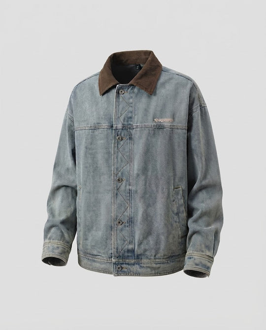 Herren Freizeit Denim Jacke Shop Nory