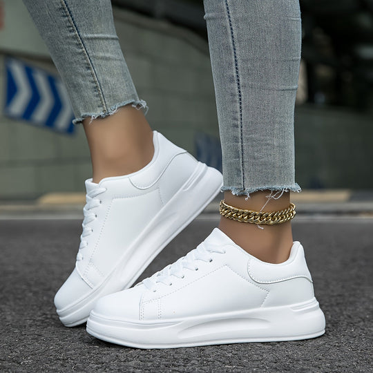 Damen Weiße Sneakers Casual