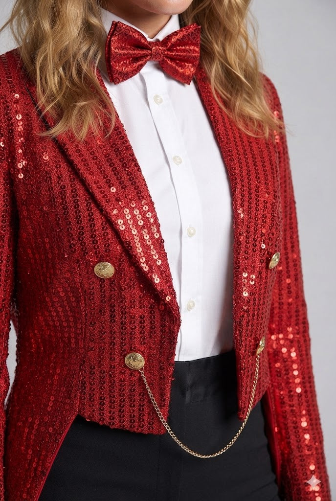 Frauen festlichen Glitzer Blazer Shop Nory