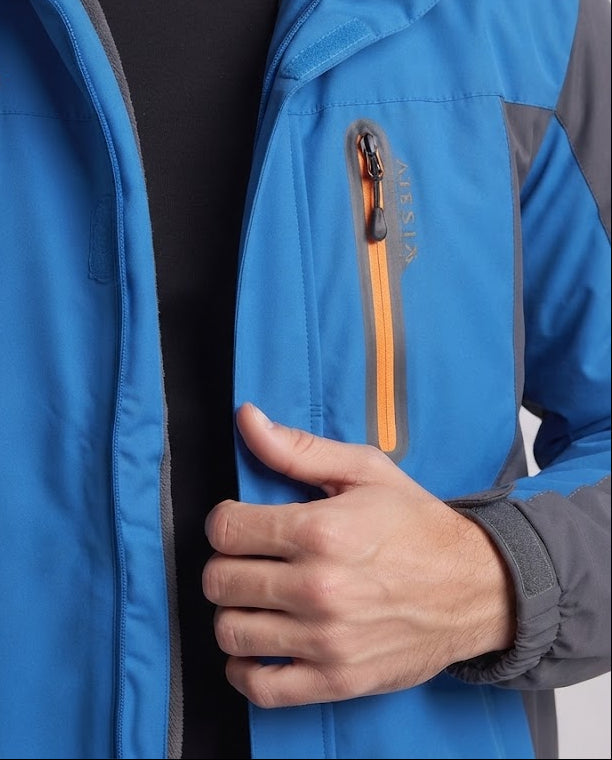 Herren wasserabweisender Softshellparka mit Teddyfleece Innenfutter und abnehmbarer Kapuze Shop Nory