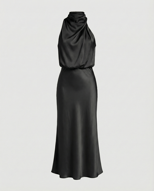 Glänzendes Langes Abendkleid mit Elegantem Schnitt