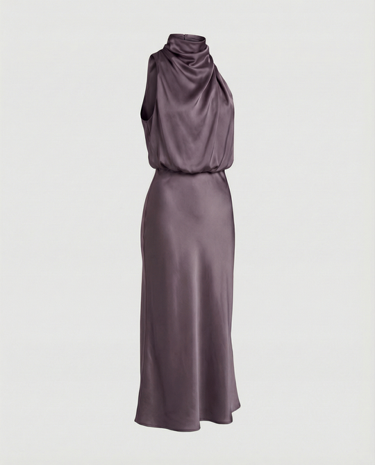 Glänzendes Langes Abendkleid mit Elegantem Schnitt