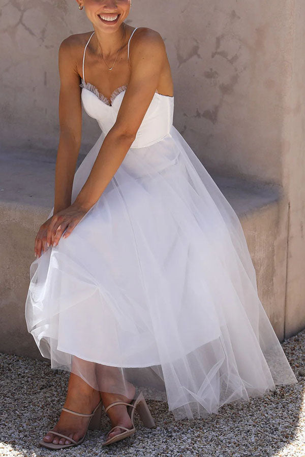 Modernes prinses chiffon Kleid