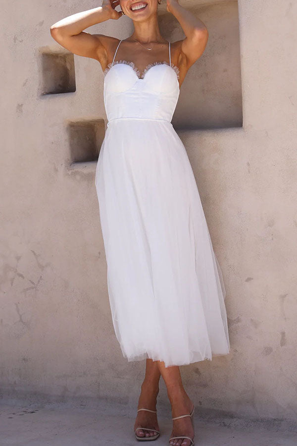 Modernes prinses chiffon Kleid