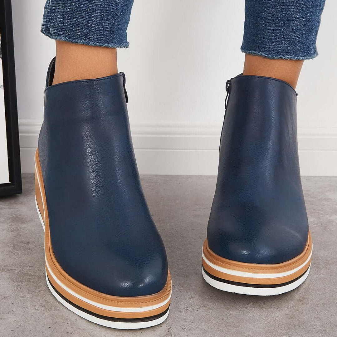 Stiefelette mit Seitenreißverschluss