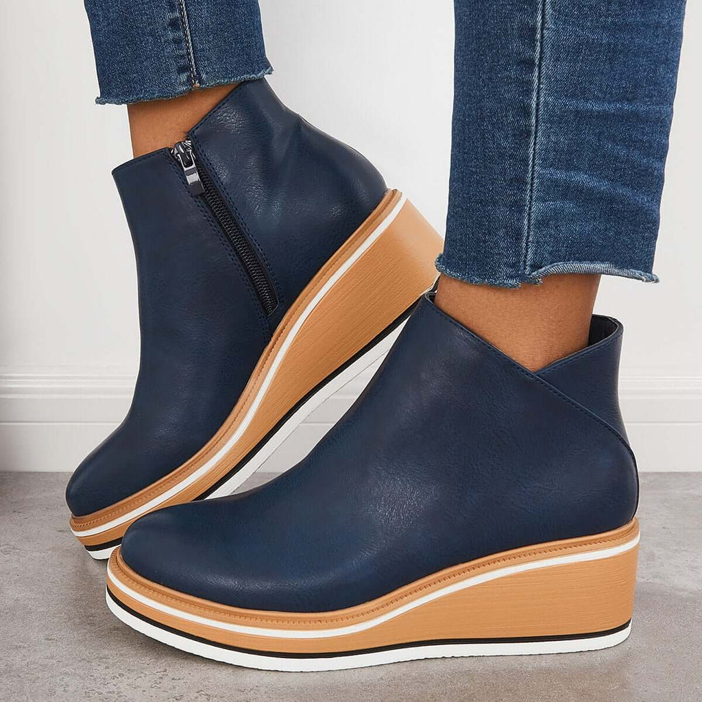 Stiefelette mit Seitenreißverschluss