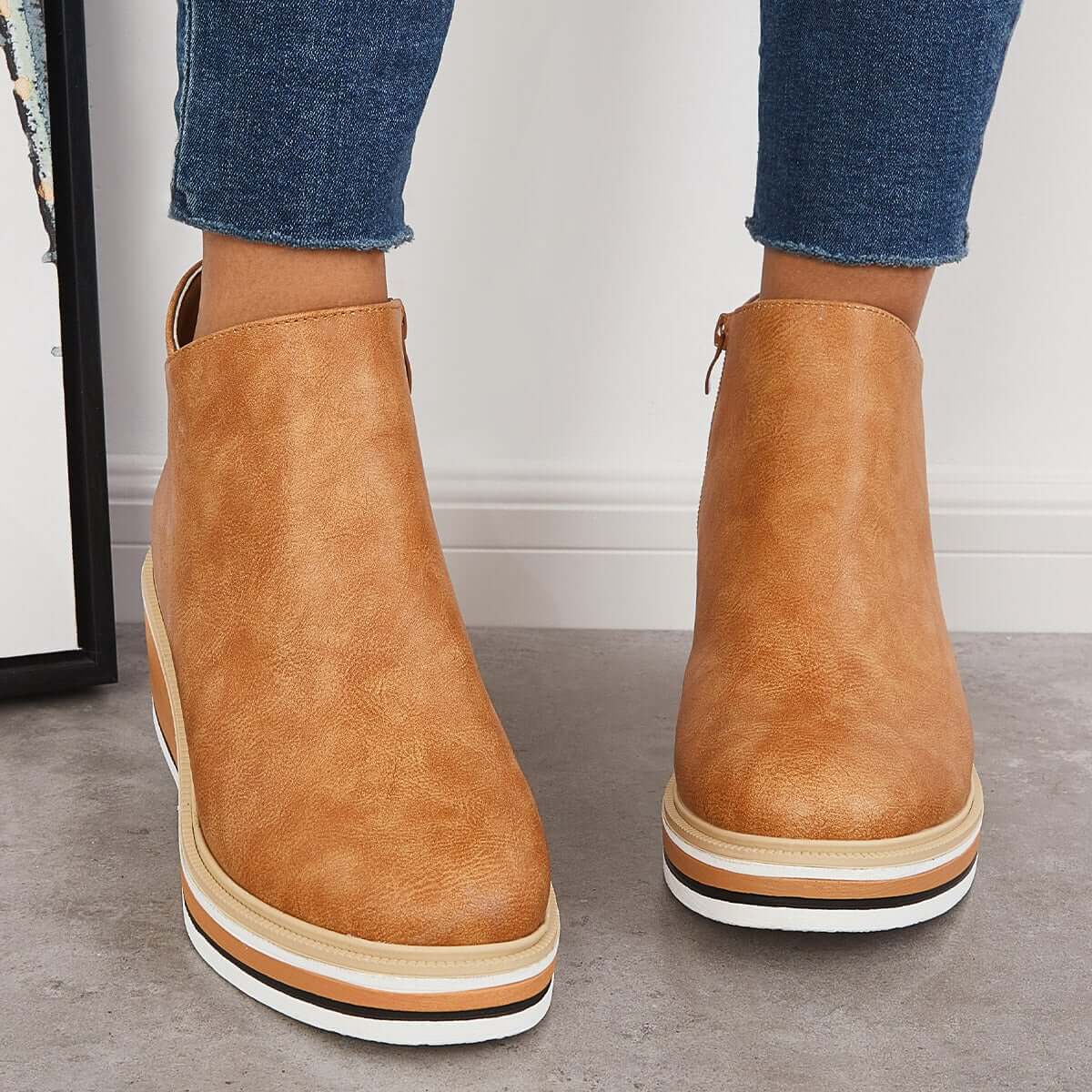Stiefelette mit Seitenreißverschluss