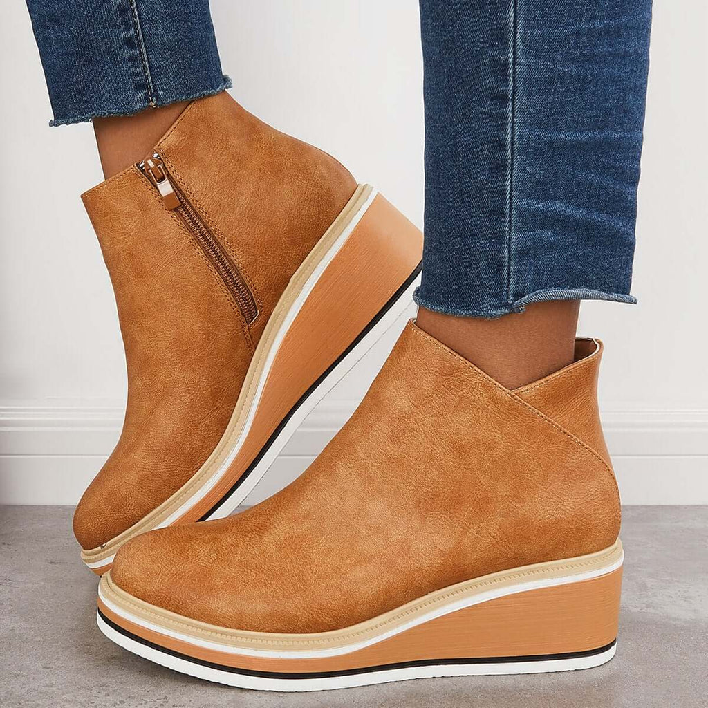 Stiefelette mit Seitenreißverschluss