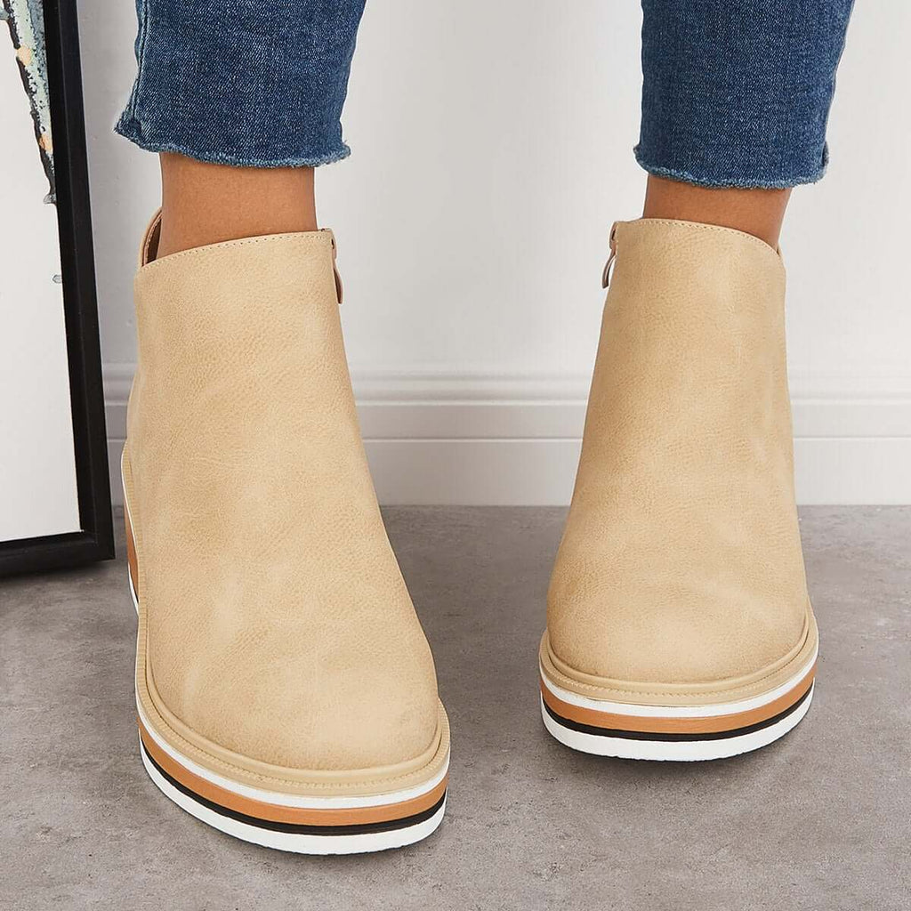Stiefelette mit Seitenreißverschluss