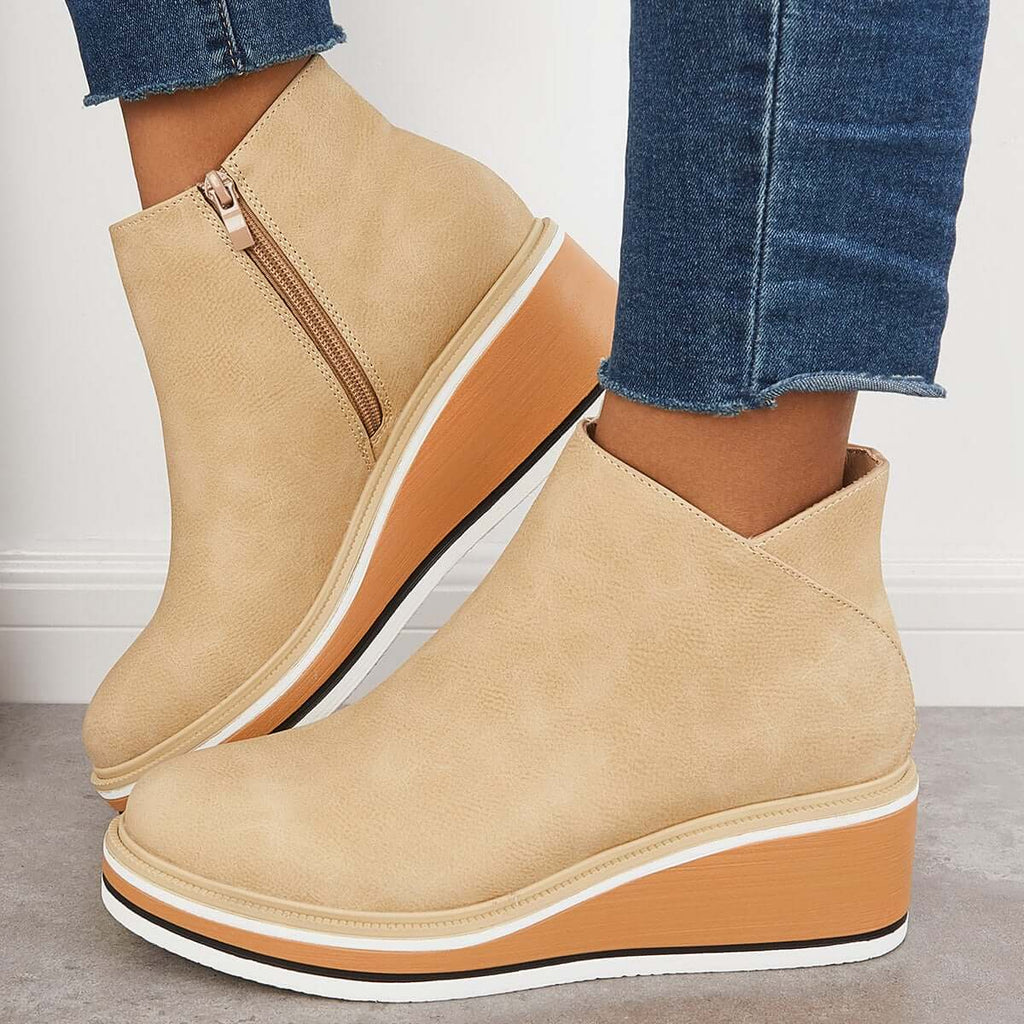 Stiefelette mit Seitenreißverschluss