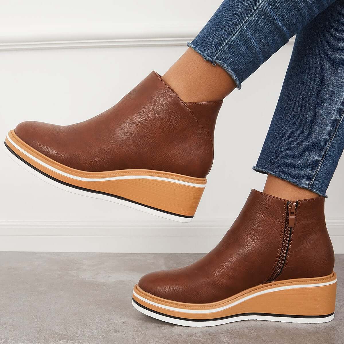 Stiefelette mit Seitenreißverschluss