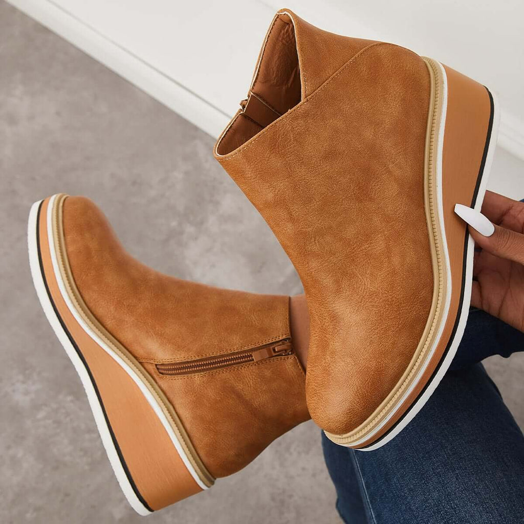 Stiefelette mit Seitenreißverschluss