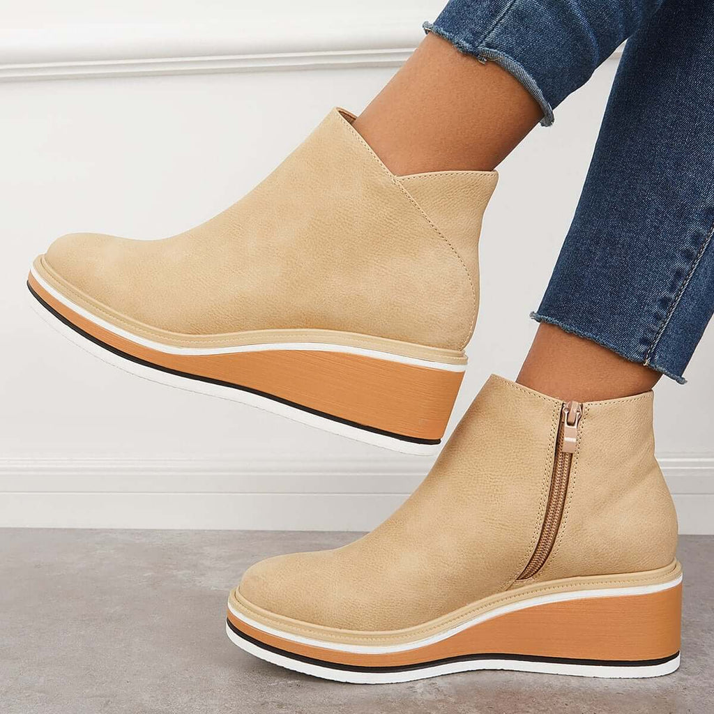 Stiefelette mit Seitenreißverschluss