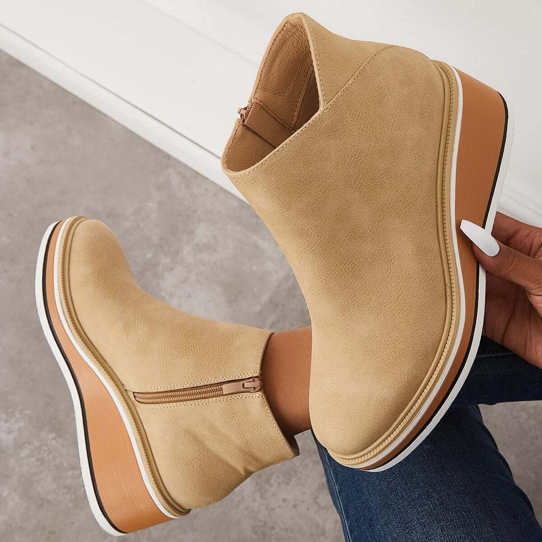 Stiefelette mit Seitenreißverschluss