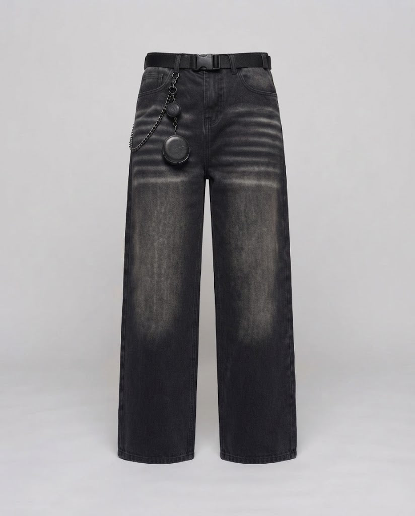 Frauen Weitgeschnittene Jeans mit Extravaganten Applikationen Shop Nory