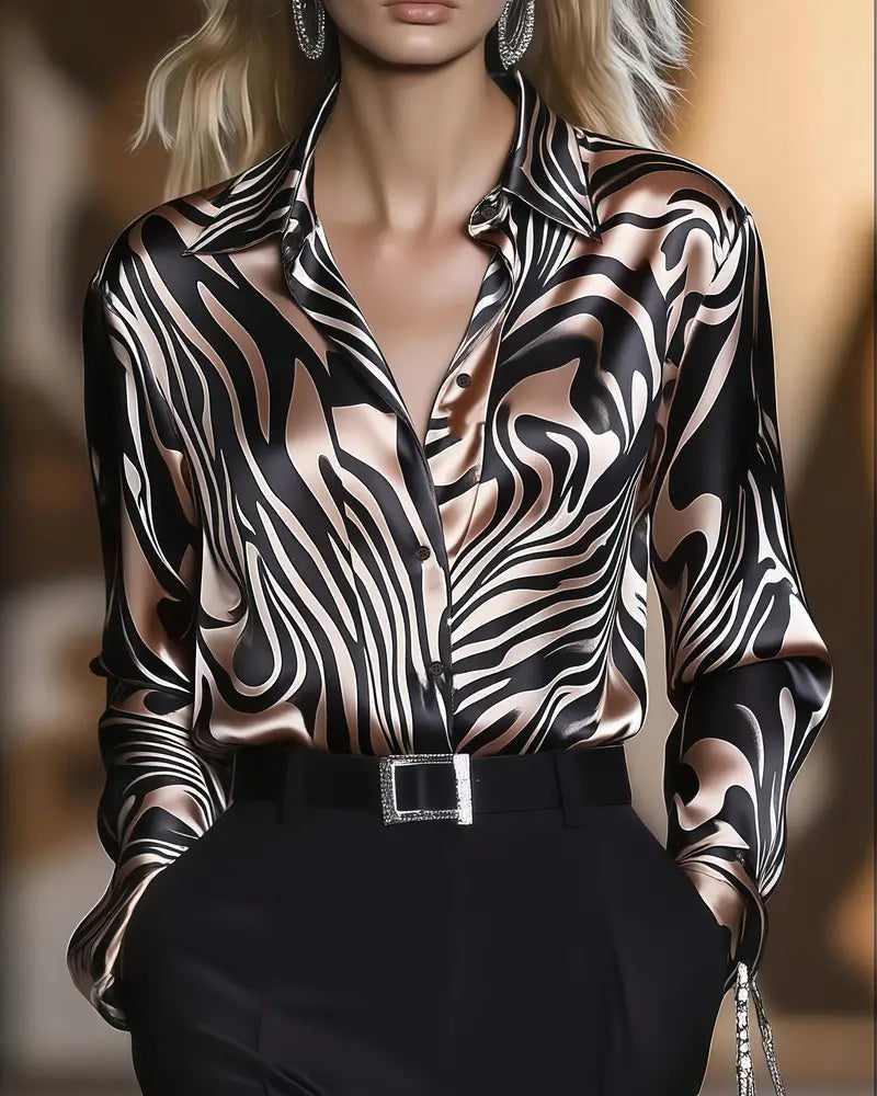 Elegantes Bedrucktes Hemd