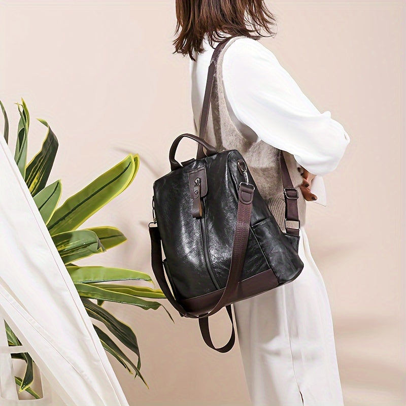 DiShop Norystahlsicherer Damen Rucksack Vegan | Anti-DiShop Norystahl City-Backpack