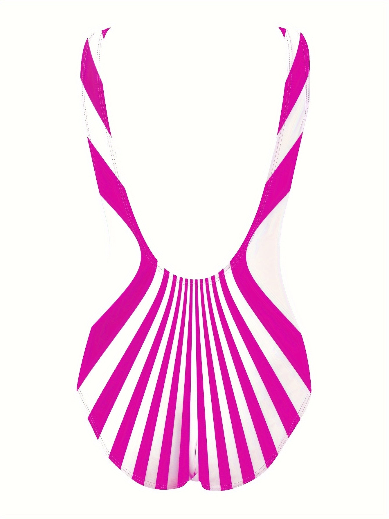 Optische-Illusion-Einteiler mit Auffälligem Kontrast für Damen