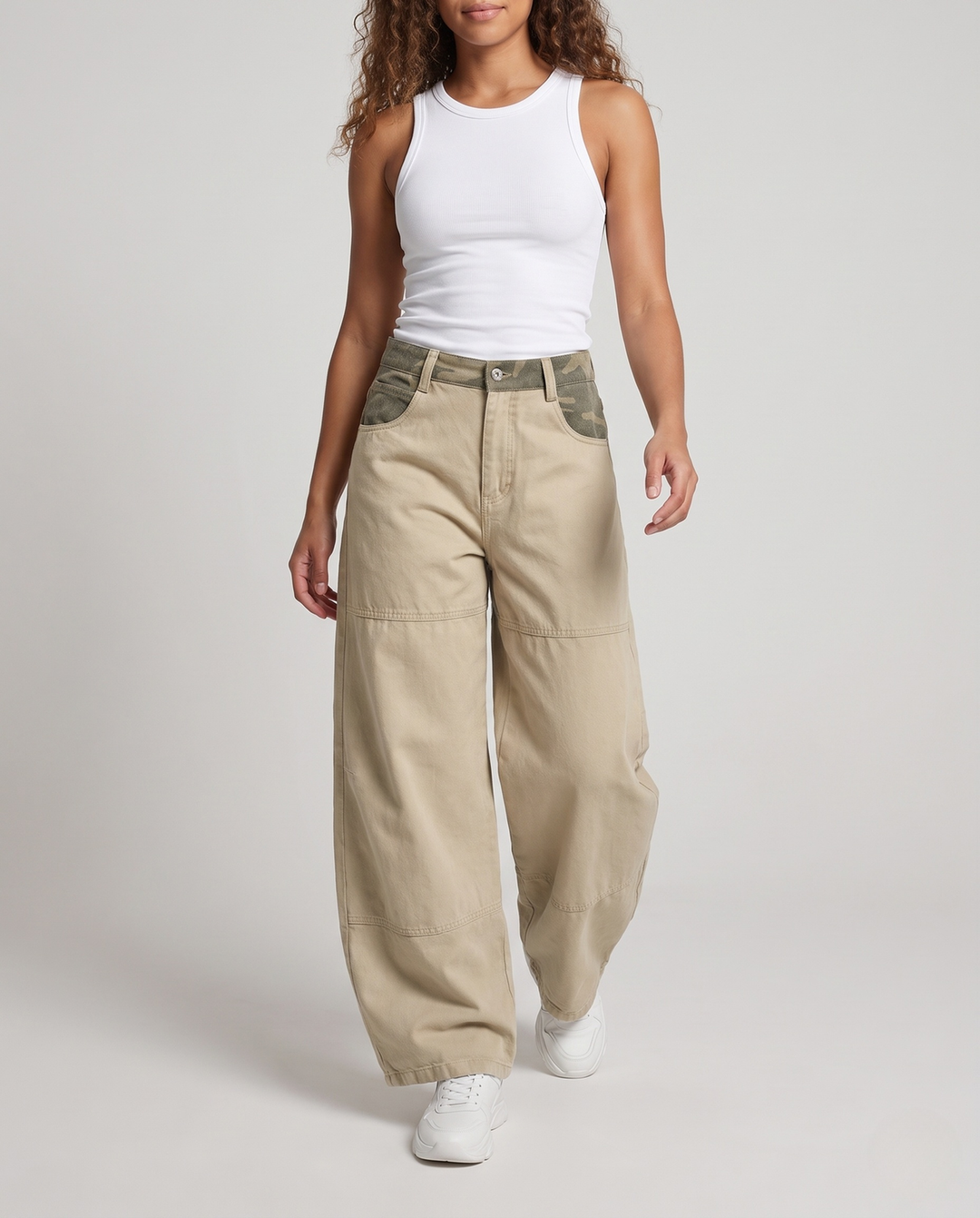 Damen Stilvolle Lockere Cargo-Hosen Shop Nory