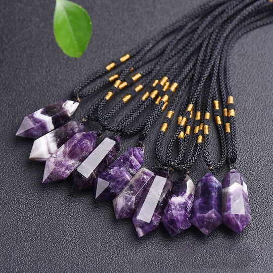 Natürliche Kristall-Amethyst-Heilende Halskette | Shop Nory